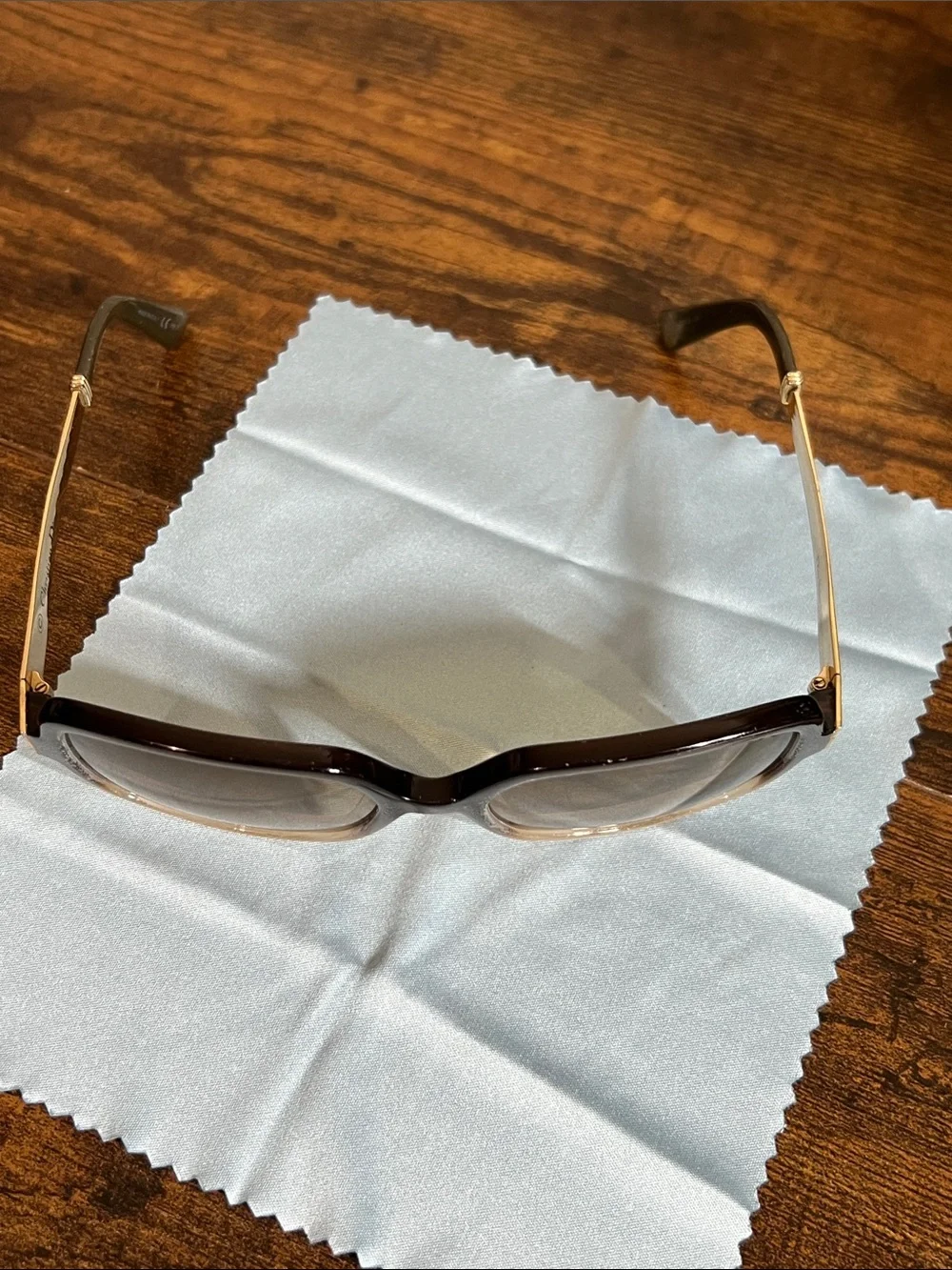 Dior Black Sunglasses with Gold Temples